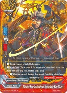 Fifth Omni Super Cavalry Dragon, Magical Deity Blade Mizaru - Annihilate! Great Demonic Dragon!! - Future Card BuddyFight card