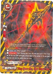 Fang Spear Axe, Ogar Demon Slay - Annihilate! Great Demonic Dragon!! - Future Card BuddyFight card