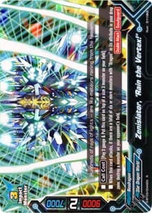 Zenislator, "Rain the Vertex!" - Annihilate! Great Demonic Dragon!! - Future Card BuddyFight card