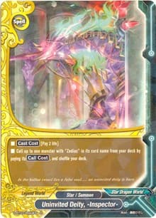 Uninvited Deity, -Inspector- - Annihilate! Great Demonic Dragon!! - Future Card BuddyFight card