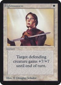 Righteousness - Alpha Edition - Magic: The Gathering card