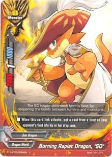 Burning Rapier Dragon "SD" - Annihilate! Great Demonic Dragon!! - Future Card BuddyFight card
