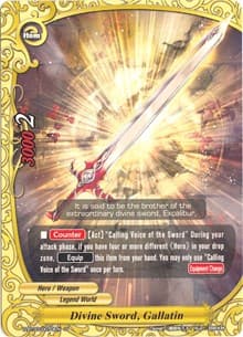 Divine Sword, Gallatin - Annihilate! Great Demonic Dragon!! - Future Card BuddyFight card