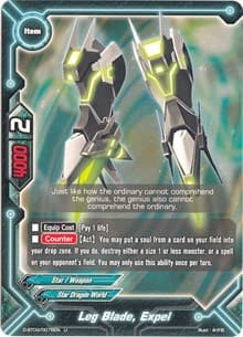 Leg Blade, Expel - Annihilate! Great Demonic Dragon!! - Future Card BuddyFight card