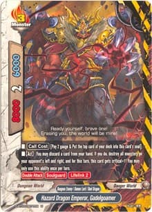 Hazard Dragon Emperor, Gadelgoamer - Annihilate! Great Demonic Dragon!! - Future Card BuddyFight card