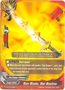 Sun Blade, Bal Beeline - Annihilate! Great Demonic Dragon!! - Future Card BuddyFight card