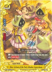 Shoe Artisan of the Fairy Realm, Leprechaun - Annihilate! Great Demonic Dragon!! - Future Card BuddyFight card
