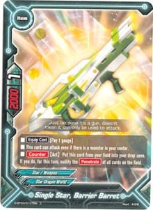 Single Star, Barrier Barret - Annihilate! Great Demonic Dragon!! - Future Card BuddyFight card