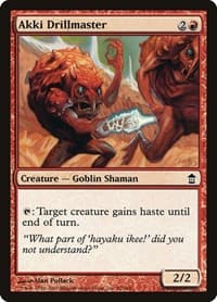 Akki Drillmaster - Saviors of Kamigawa - Magic: The Gathering card