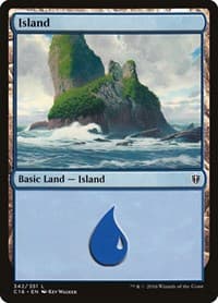 Island (342) - Commander 2016 - Magic: The Gathering card