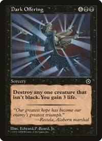 Dark Offering - Portal Second Age - Magic: The Gathering card