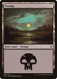 Swamp (343) - Commander 2016 - Magic: The Gathering card