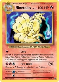 Ninetales - XY - Evolutions - Pokemon card