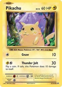 Pikachu - XY - Evolutions - Pokemon card