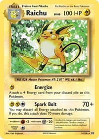 Raichu - XY - Evolutions - Pokemon card