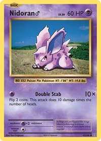 Nidoran M - XY - Evolutions - Pokemon card
