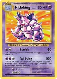 Nidoking - XY - Evolutions - Pokemon card