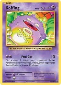Koffing - XY - Evolutions - Pokemon card