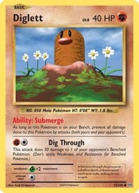 Diglett - XY - Evolutions - Pokemon card