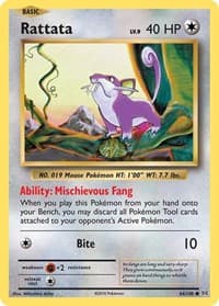 Rattata - XY - Evolutions - Pokemon card