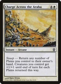 Charge Across the Araba - Saviors of Kamigawa - Magic: The Gathering card