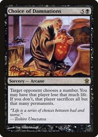 Choice of Damnations - Saviors of Kamigawa - Magic: The Gathering card