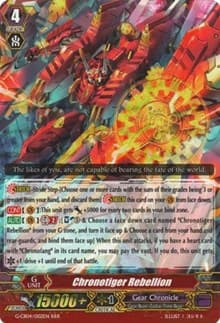 Chronotiger Rebellion - G-CB04: Gear of Fate - Cardfight Vanguard card