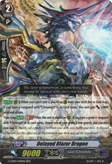 Delayed Blazer Dragon - G-CB04: Gear of Fate - Cardfight Vanguard card