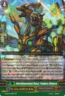 Interdimensional Beast, Pandora Chimera - G-CB04: Gear of Fate - Cardfight Vanguard card