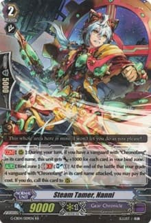 Steam Tamer, Nanni - G-CB04: Gear of Fate - Cardfight Vanguard card