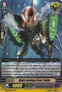 Night-barking Gear Tabby - G-CB04: Gear of Fate - Cardfight Vanguard card