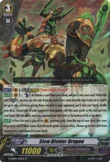 Slow Divider Dragon - G-CB04: Gear of Fate - Cardfight Vanguard card