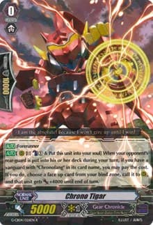 Chrono Tigar - G-CB04: Gear of Fate - Cardfight Vanguard card