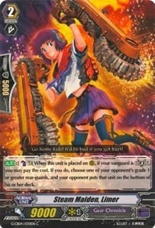 Steam Maiden, Limer - G-CB04: Gear of Fate - Cardfight Vanguard card