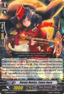 Steam Hunter, Emen-bara - G-CB04: Gear of Fate - Cardfight Vanguard card