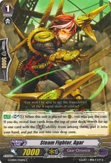Steam Fighter, Agar - G-CB04: Gear of Fate - Cardfight Vanguard card