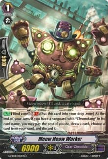 Meow Meow Worker - G-CB04: Gear of Fate - Cardfight Vanguard card