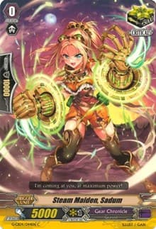 Steam Maiden, Sadum - G-CB04: Gear of Fate - Cardfight Vanguard card