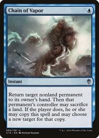 Chain of Vapor - Commander 2016 - Magic: The Gathering card
