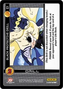 Black Protective Drill - Panini: Awakening - Dragon Ball Z TCG card