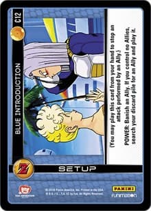 Blue Introduction - Panini: Awakening - Dragon Ball Z TCG card