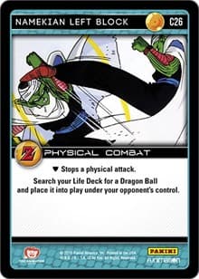 Namekian Left Block - Panini: Awakening - Dragon Ball Z TCG card