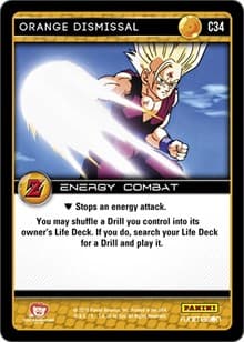 Orange Dismissal - Panini: Awakening - Dragon Ball Z TCG card
