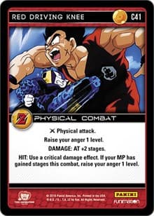 Red Driving Knee - Panini: Awakening - Dragon Ball Z TCG card