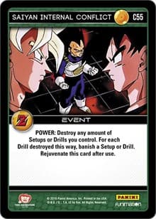 Saiyan Internal Conflict - Panini: Awakening - Dragon Ball Z TCG card