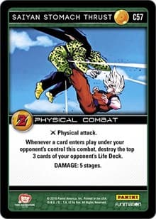 Saiyan Stomach Thrust - Panini: Awakening - Dragon Ball Z TCG card