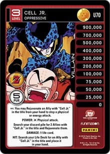 Cell Jr. - Oppressive - Panini: Awakening - Dragon Ball Z TCG card