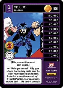 Cell Jr. - Trapped - Panini: Awakening - Dragon Ball Z TCG card