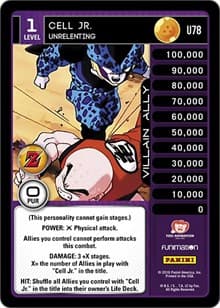 Cell Jr. - Unrelenting - Panini: Awakening - Dragon Ball Z TCG card