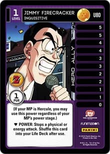 Jimmy Firecracker - Inquisitive - Panini: Awakening - Dragon Ball Z TCG card